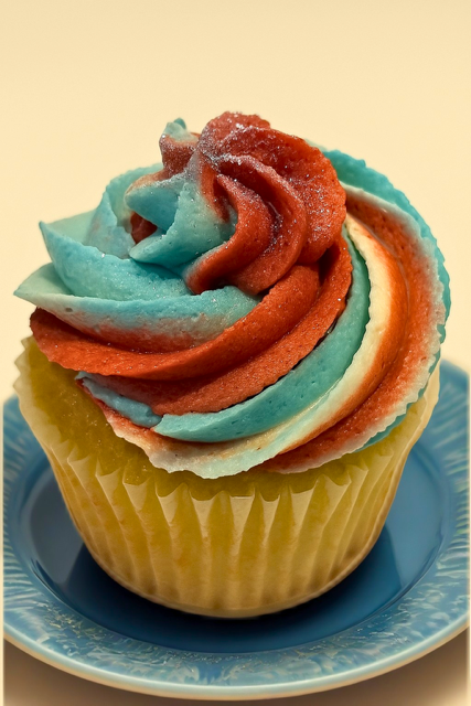 Gluten Free Old Glory Cupcakes