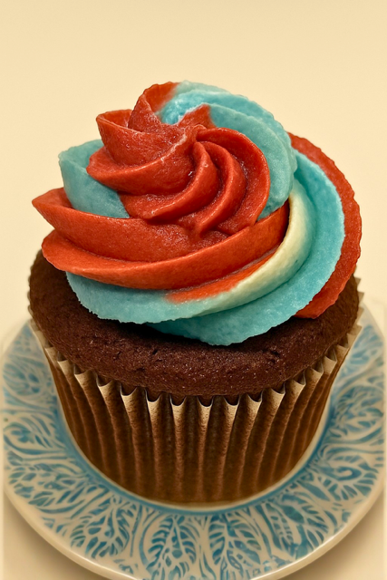 Gluten Free Old Glory Cupcakes