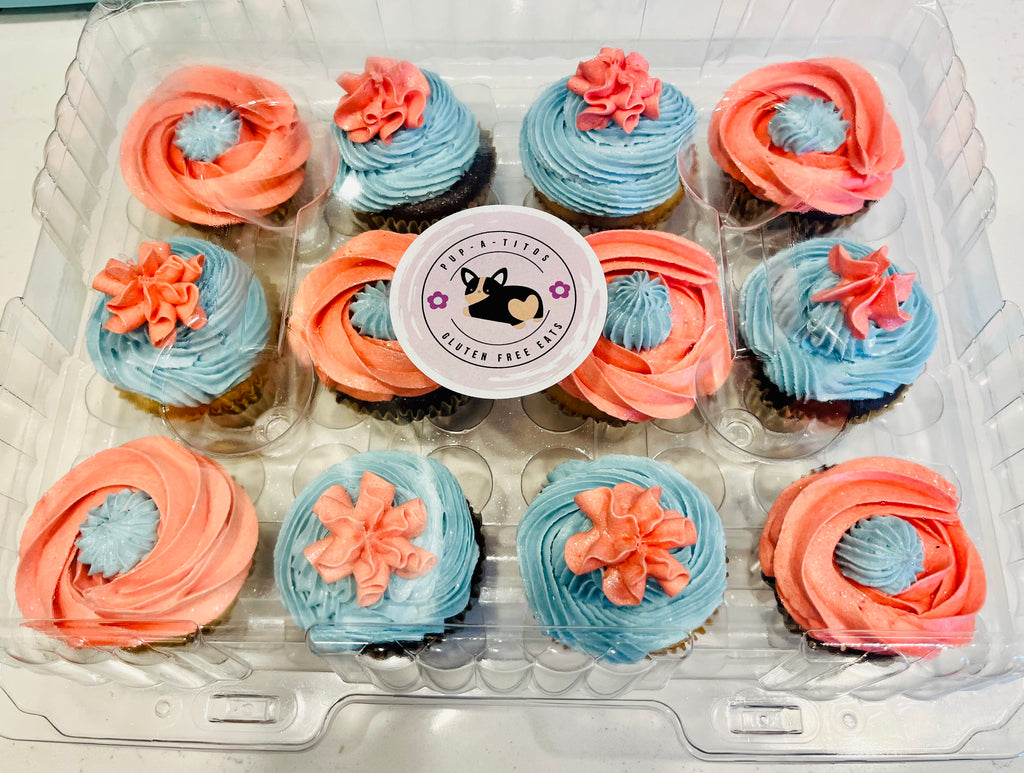 Barely Basic Vanilla + Chocolate Cupcake