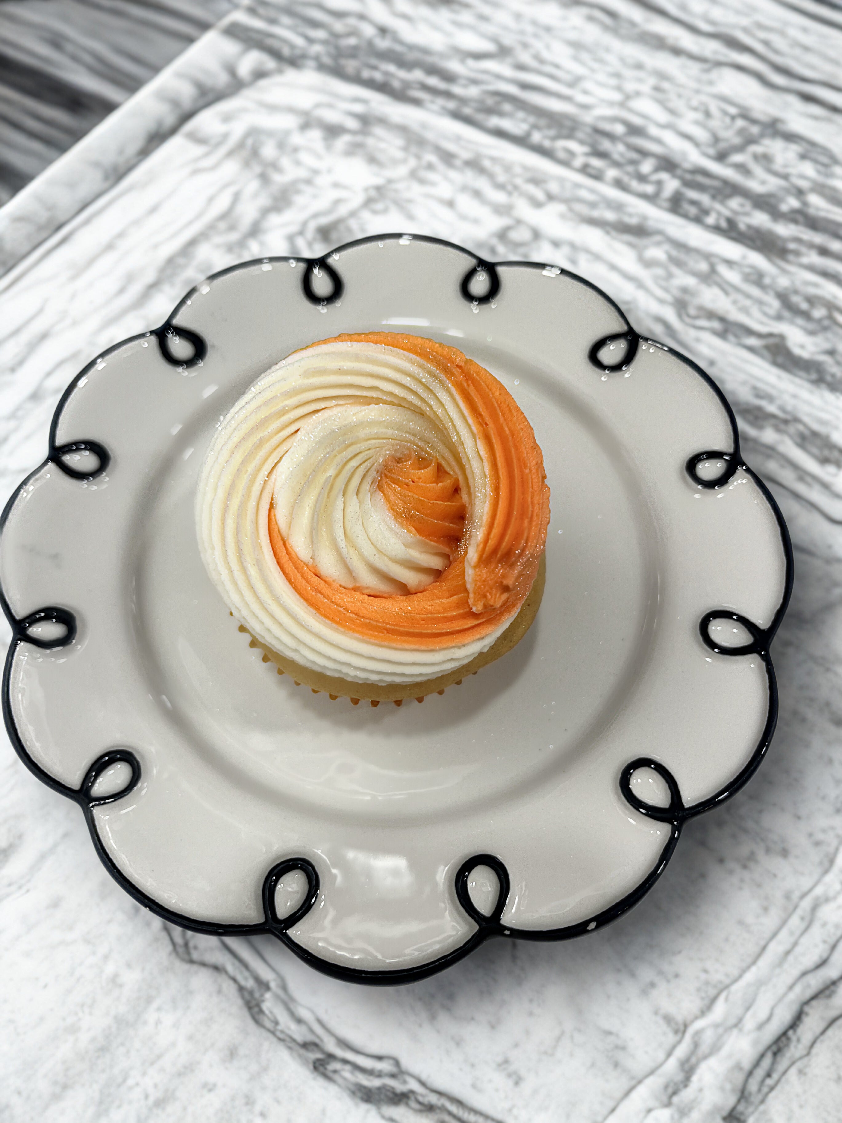 Orange Creamsicle Cupcake