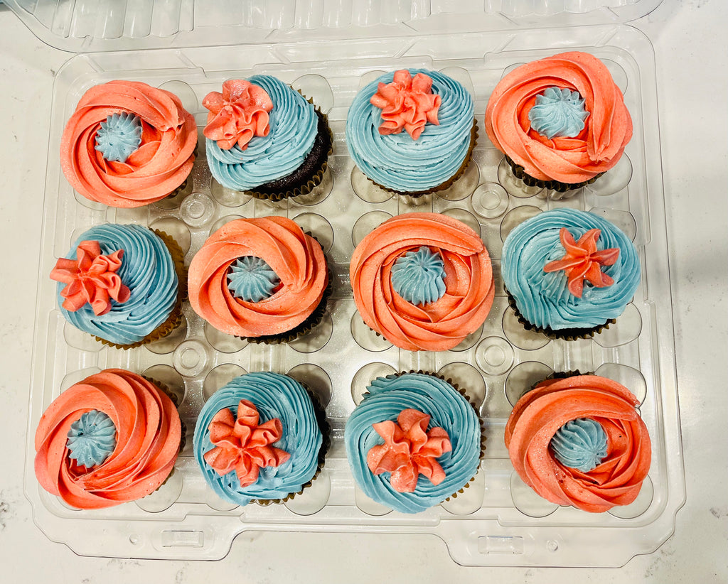 Barely Basic Vanilla + Chocolate Cupcake