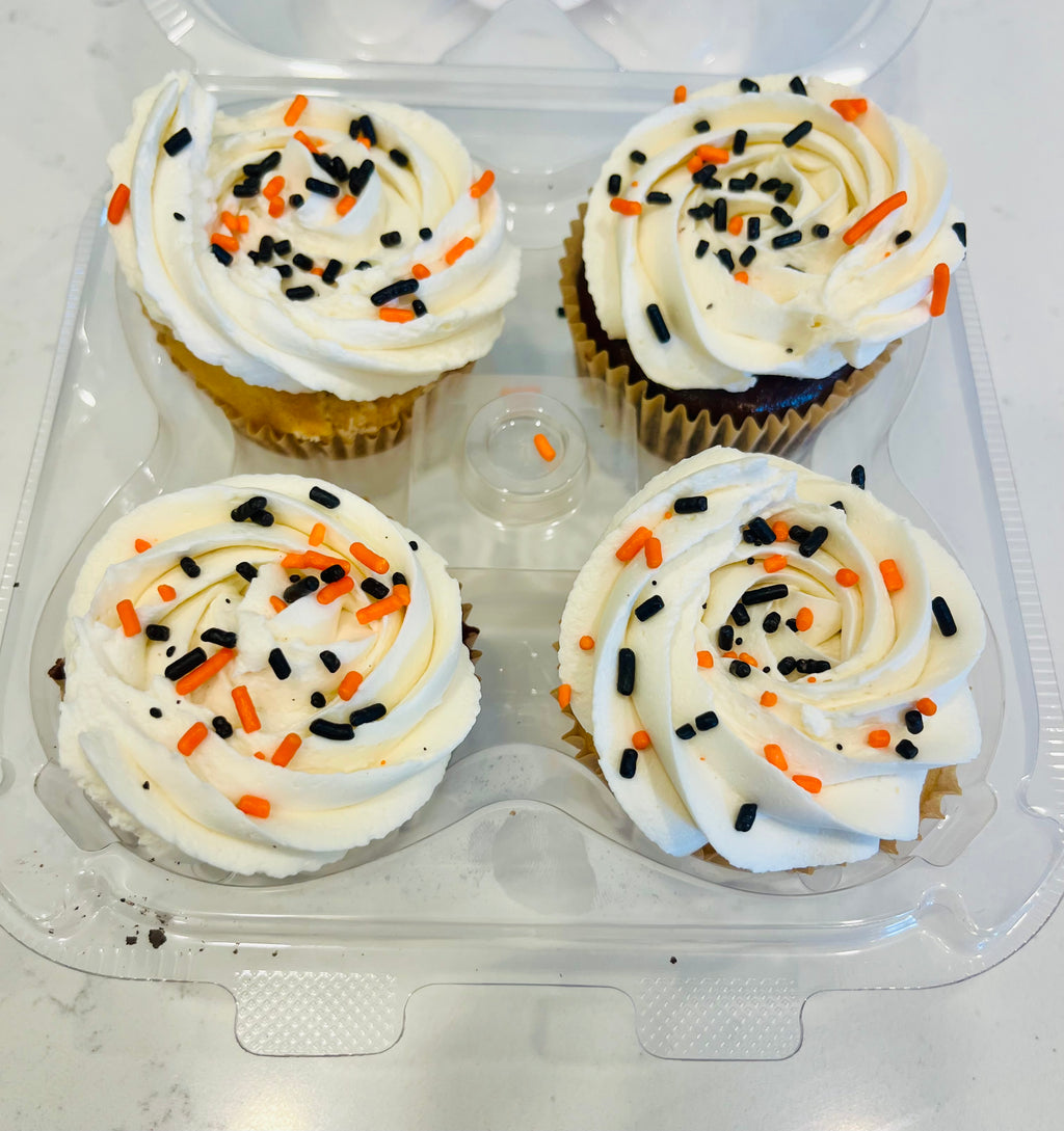 Barely Basic Vanilla + Chocolate Cupcake