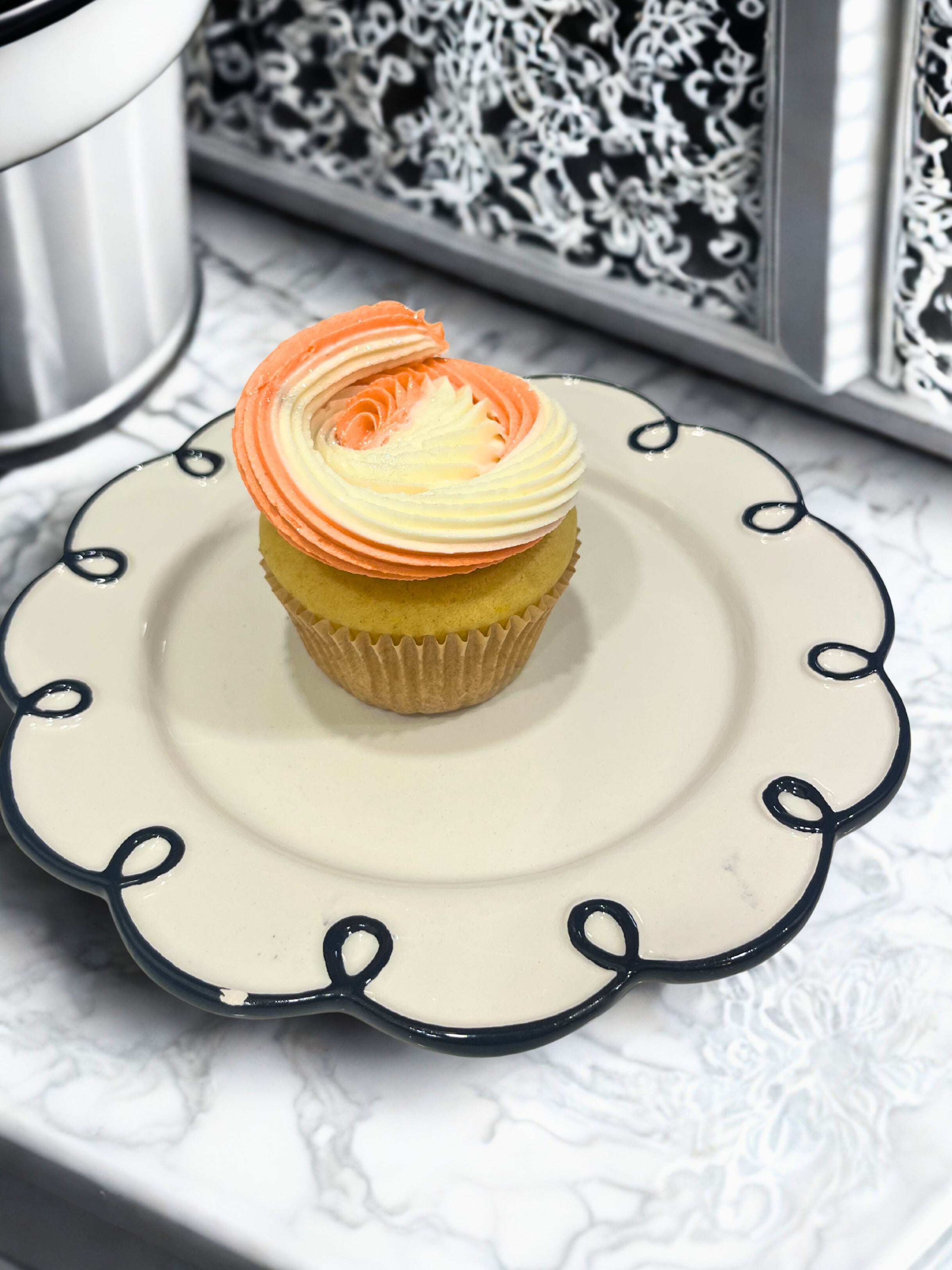 Orange Creamsicle Cupcake